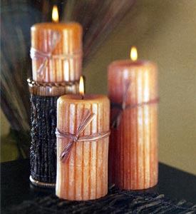 Ribbed Caramel Apple Candles image