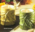 Ceramic Bamboo Filled Candle