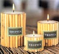 Bamboo Wrapped Candles