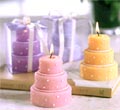 Pastel Wedding Cake Candles