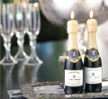 Mini Champagne Bottle Candles