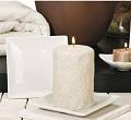 Cream Ceramic Candle Holder