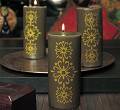 Global Inlaid Pillar Candles