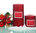 Therepe Christmas Soy Pillars Candles - Holiday Potpourri