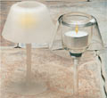 Stemmed Tealight Lamp - Lamp Shade - Clear