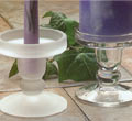 Dual Purpose Glass Candle Holder - Frosted