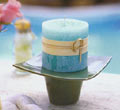 Timber Turquoise Candles - Unscented