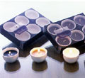 Porcelain Votive Set - Black Wax