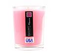 Santa Holder with Taper Candle - Thick Red Stripes