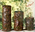 Natural Palm Wax Pillar Candles