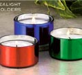 Shiny Tealight Holders - Blue