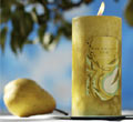 Bartlett Pear Aromatherapy Candles - Round Pillar