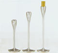 Aluminum Shiny Candle Holders - Medium