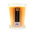 Glass Candle w/ Satin Bag - Black