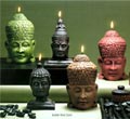 Buddha Head Candles - Buddha Head - Green