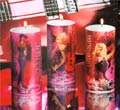 Rocker Girl Pillar Candles - Let It Rock