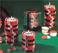 Stacked Poker Chip Candles - Medium Stack
