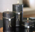 Black Bamboo Candles