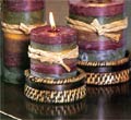 Mindanao Wood Candle Holders - For 4
