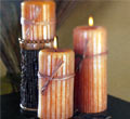 Ribbed Caramel Apple Candles