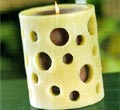 Wax Hurricane w/ Pillar Candle
