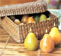 Rustic Scented Pear Candles - Orange