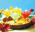 Margarita 4-Pc Candles w/ Basket Set
