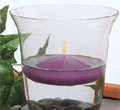 Footed Crystal Hurricane Candleholder