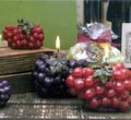 Grape Cluster Candles - Small Green