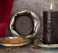 Moroccan Plate Pillar Candle Holder - Turquoise