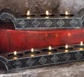 Silver Moroccan Tealight Candle Holder - Small Holder