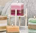 Sand Square Pillar Candle Holder