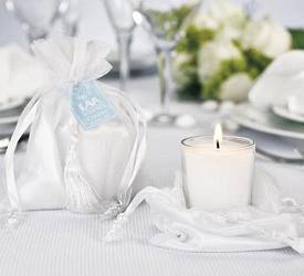 Votive In Keepsake Satin Bag Votive In Keepsake Satin Bag