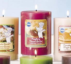 Rasberry Toaster Strudel Pillar Candles Rasberry Toaster Strudel Pillar Candles