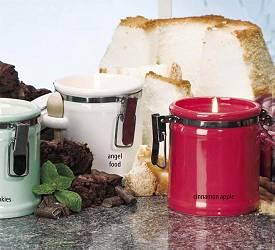 Betty Crocker Ceramic Cannister Candle - White Angel Food