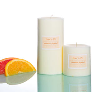 Therepe Soy Pillars Candles - Gardenia Therepe Soy Pillars Candles