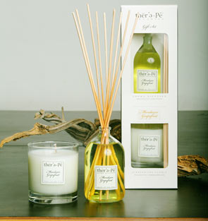 Therepe Candle & Reed Diffuser Gift Set - Green Tea & Ginger Therepe Candle & Reed Diffuser Gift Set