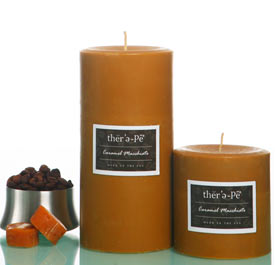 Therepe Cafe Soy Pillars Candles - Cafe Aroma