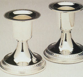 Silver Candle Holder - Set of 2