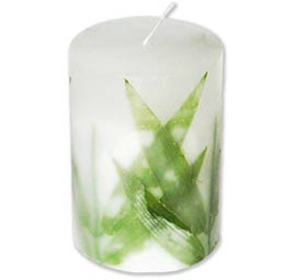 Botanical Tropical Pillar Candles