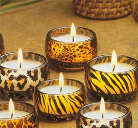 Safari 6-Pc Tea Light Set - Safari Rain Scented - Best Safari 6-Pc Tea Light Set - Safari Rain Scented