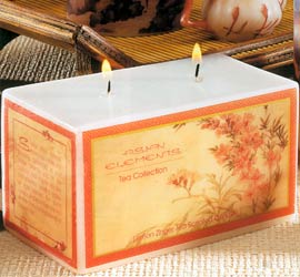 Asian Elements Tea Box Candle - Lemon Zinger Tea Scented