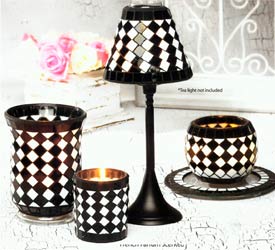 Paris Nights Mosaic Collection - Filled Glass Candle