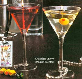 Gel Martini Candle - Clear Gel