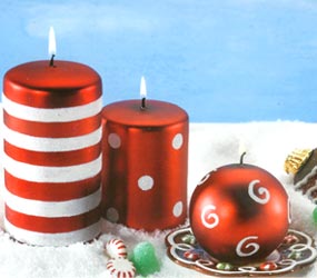 Electroplated Winter Wonderland Candles - Sphere Candle