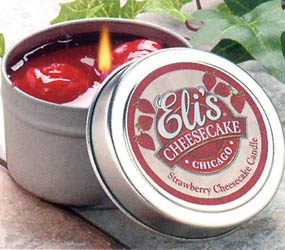 Eli's Cheesecake Scented Tin Candle - Strawberry Cheesecake