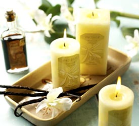 Vanilla Orchid Aromatherapy Candles - Round Pillar