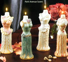 Sculpted Vintage Dress Candles - Assorted Styles