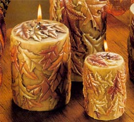 Fall Leaf Candles
