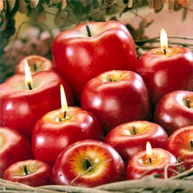 Apple Candle - Red